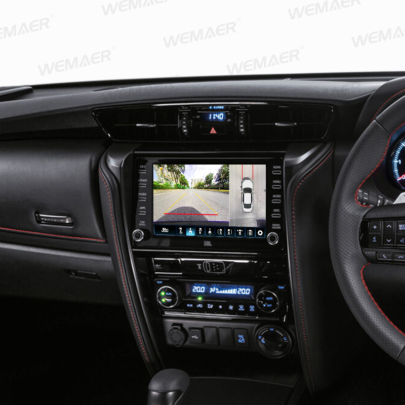 B2B 클라이언트를위한 전문 제품 : Toyota Fortuner를위한 내장 디코더가있는 360도 자동차 카메라 시스템