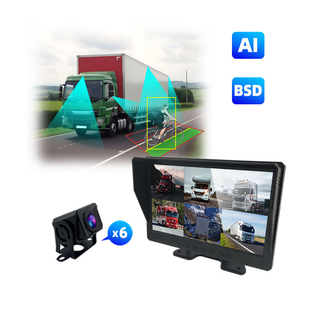 10.1 Zoll 6Ch Camera Truck BSD Touchscreen Monitor System