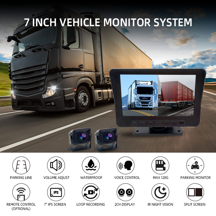 Hệ thống camera đôi xe tải - Ngăn chặn hành vi trộm cắp dầu cho xe buýt, xe tải và RV với điều khiển bằng giọng nói
