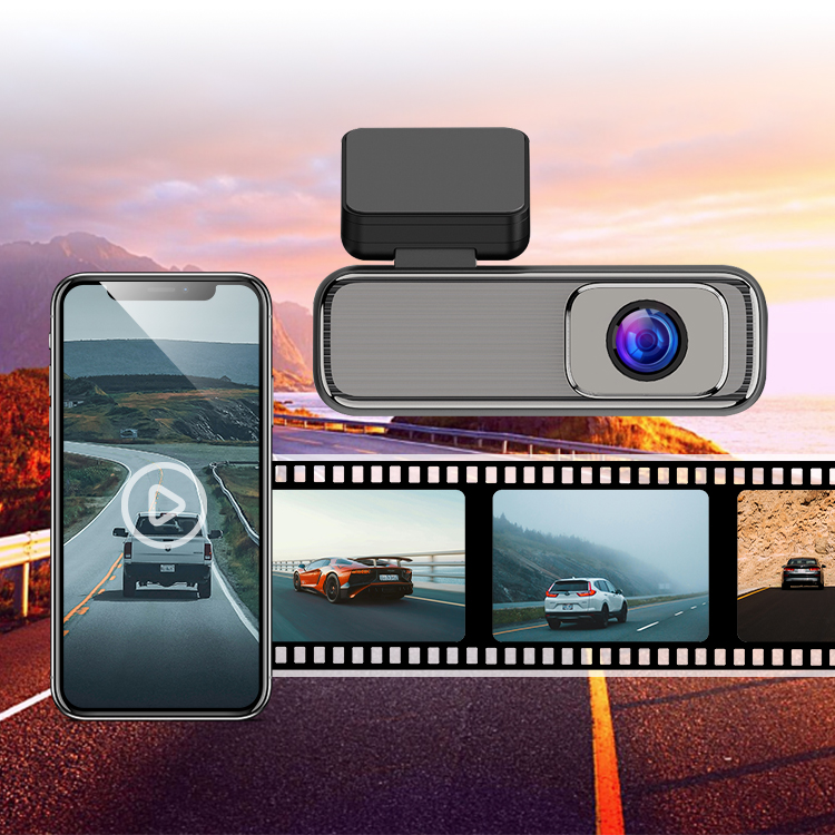 Wi -Fi 2K+1080p 듀얼 채널 자동차 비디오 레코더 1.47 인치 IPS 화면 카메라 DVR DASHCAM
