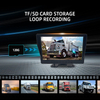 가청 경보가있는 음성 제어 모니터 -BSD 1080P AHD 트럭 4 채널 차량 카메라