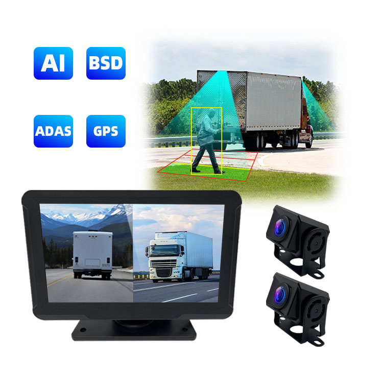 वाहन पैदल यात्री का पता लगाने और चेतावनी के लिए ADAS ट्रक DVR मॉनिटर कैमरा BSD सिस्टम