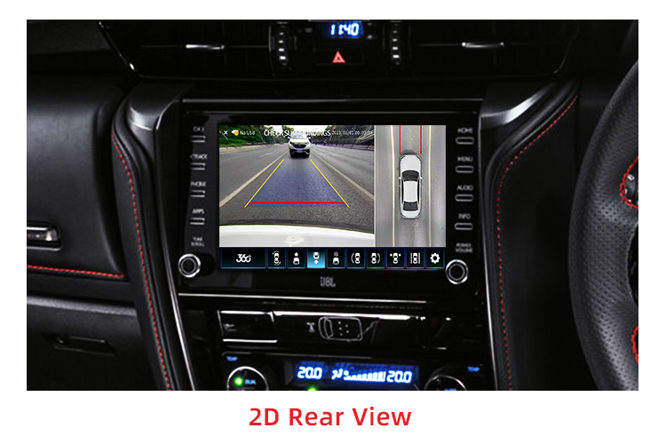 B2B 클라이언트를위한 전문 제품 : Toyota Fortuner를위한 내장 디코더가있는 360도 자동차 카메라 시스템