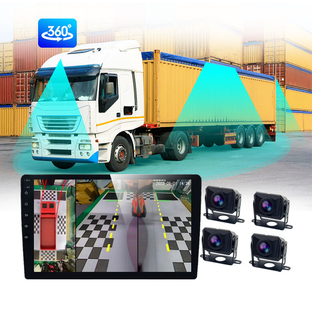 پخش کننده اندرویدی کامیون با سیستم دوربین 360 درجه ماشین