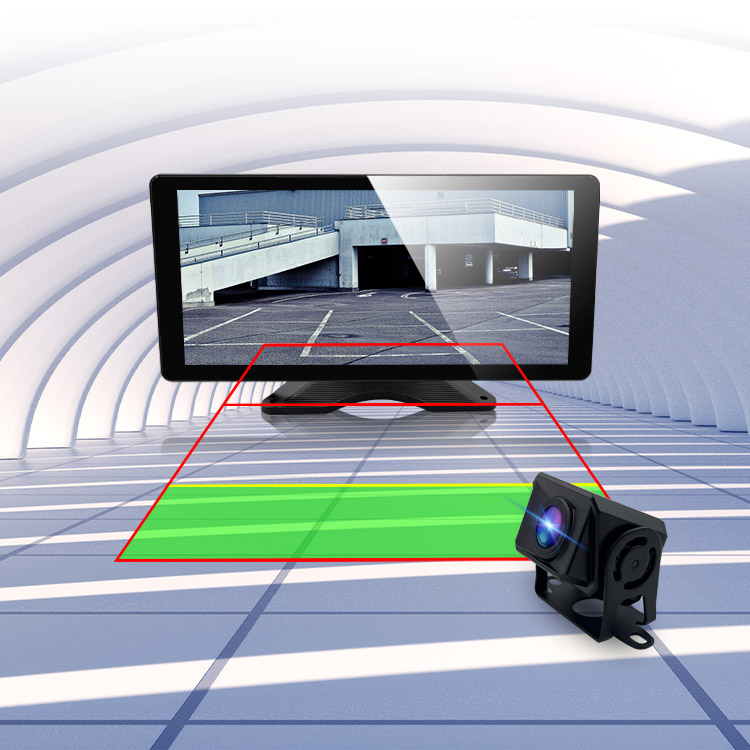 10.36  '4 canales BSD BSD AI Adas Recorder Monitor con 4 cámaras para camiones/autobuses 
