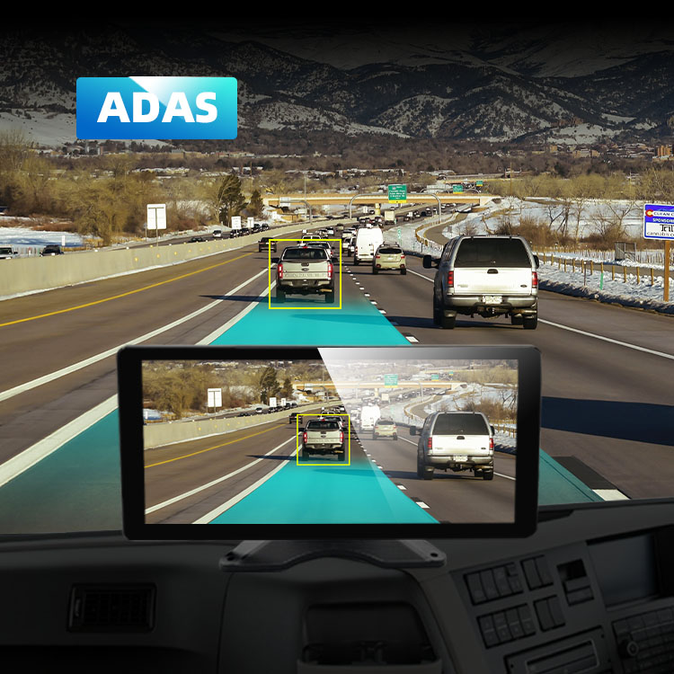 10.36  '4 canales BSD BSD AI Adas Recorder Monitor con 4 cámaras para camiones/autobuses 